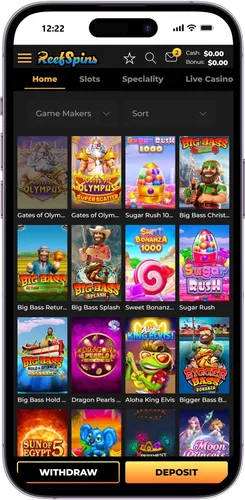 ReefSpins Start play