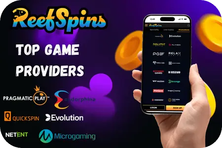 Top Game Providers at ReefSpins